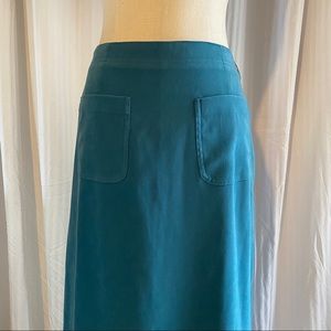 Vintage teal a-line skirt